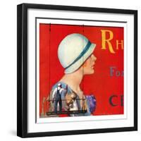 "Billboard Painters,"July 9, 1932-Penrhyn Stanlaws-Framed Giclee Print