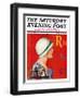 "Billboard Painters," Saturday Evening Post Cover, July 9, 1932-Penrhyn Stanlaws-Framed Giclee Print