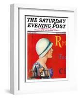 "Billboard Painters," Saturday Evening Post Cover, July 9, 1932-Penrhyn Stanlaws-Framed Giclee Print