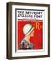 "Billboard Painters," Saturday Evening Post Cover, July 9, 1932-Penrhyn Stanlaws-Framed Premium Giclee Print