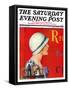 "Billboard Painters," Saturday Evening Post Cover, July 9, 1932-Penrhyn Stanlaws-Framed Stretched Canvas