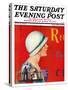 "Billboard Painters," Saturday Evening Post Cover, July 9, 1932-Penrhyn Stanlaws-Stretched Canvas