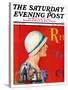 "Billboard Painters," Saturday Evening Post Cover, July 9, 1932-Penrhyn Stanlaws-Stretched Canvas