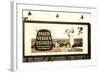 Billboard, Palos Verdes Estates, Golfer-null-Framed Art Print