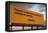 Billboard Reads 'There's a Name for People Who Conserve Energy 'SMART,'' 1973-null-Framed Stretched Canvas