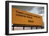 Billboard Reads 'There's a Name for People Who Conserve Energy 'SMART,'' 1973-null-Framed Photo