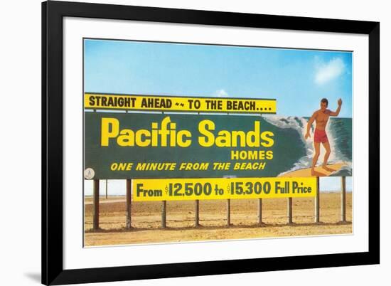 Billboard, Surfer, Beach Homes-null-Framed Premium Giclee Print