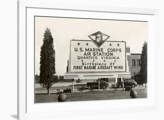 Billboard, U.S.MC Quantico, Virginia-null-Framed Art Print