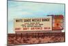 Billboard, White Sands Missile Range, New Mexico-null-Mounted Art Print