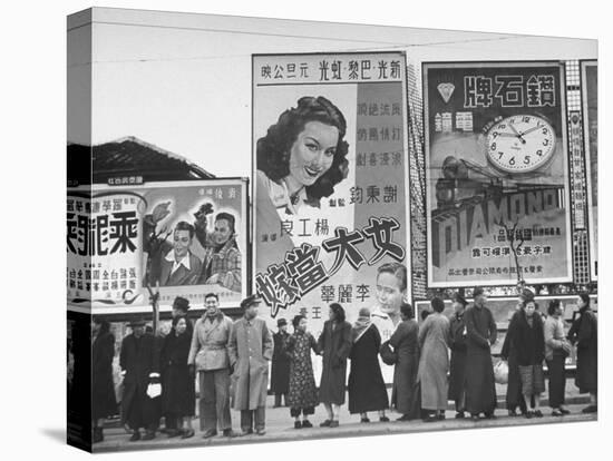 Billboards Advertising Excursions-Jack Birns-Stretched Canvas