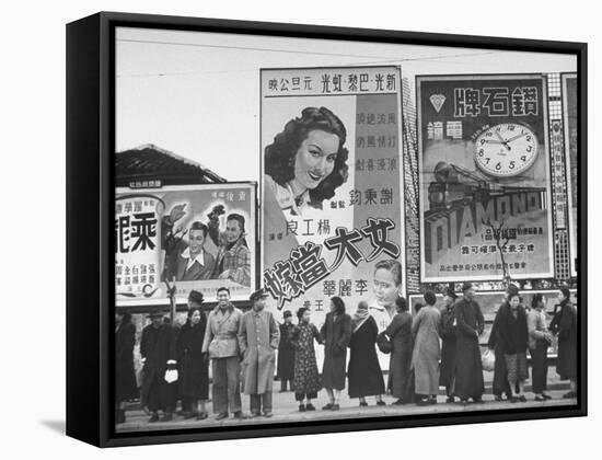 Billboards Advertising Excursions-Jack Birns-Framed Stretched Canvas