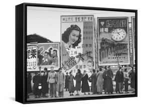 Billboards Advertising Excursions-Jack Birns-Framed Stretched Canvas