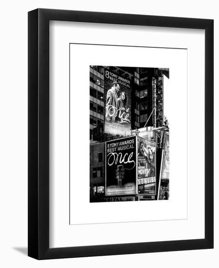 Billboards Best Musicals on Broadway and Times Square at Night - Manhattan - New York-Philippe Hugonnard-Framed Art Print