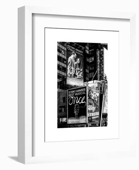 Billboards Best Musicals on Broadway and Times Square at Night - Manhattan - New York-Philippe Hugonnard-Framed Art Print