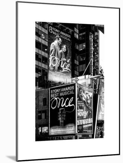 Billboards Best Musicals on Broadway and Times Square at Night - Manhattan - New York-Philippe Hugonnard-Mounted Art Print