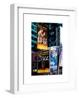 Billboards Best Musicals on Broadway and Times Square at Night - Manhattan - New York-Philippe Hugonnard-Framed Art Print