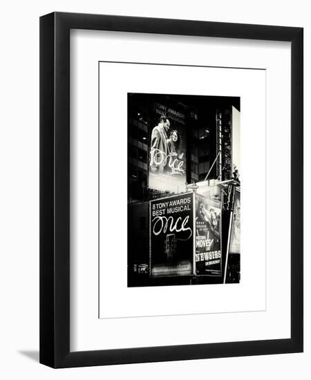 Billboards Best Musicals on Broadway and Times Square at Night - Manhattan - New York-Philippe Hugonnard-Framed Art Print