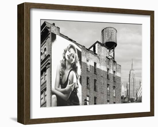 Billboards in Manhattan Number 1-Julian Lauren-Framed Giclee Print