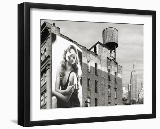 Billboards in Manhattan Number 1-Julian Lauren-Framed Giclee Print
