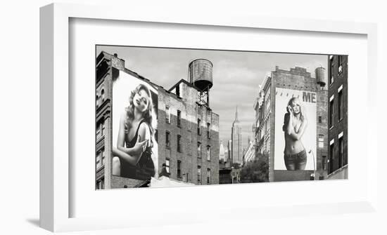 Billboards in Manhattan-Julian Lauren-Framed Giclee Print