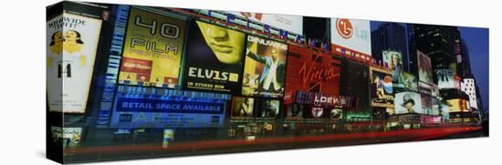 Billboards on Buildings in a City, Times Square, New York City, New York State, USA-null-Stretched Canvas