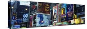 Billboards on Buildings in a City, Times Square, New York City, New York State, USA-null-Stretched Canvas