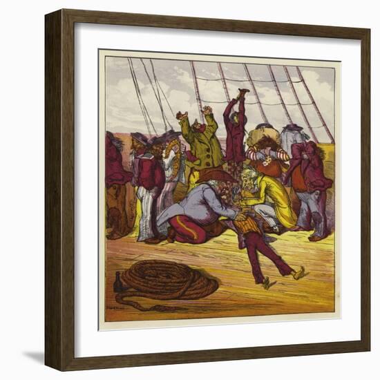 Billee Fainted on Board the Mary Jane-Ernest Henry Griset-Framed Giclee Print