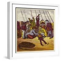 Billee Fainted on Board the Mary Jane-Ernest Henry Griset-Framed Giclee Print