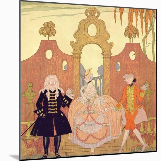 Billet Doux-Georges Barbier-Mounted Giclee Print