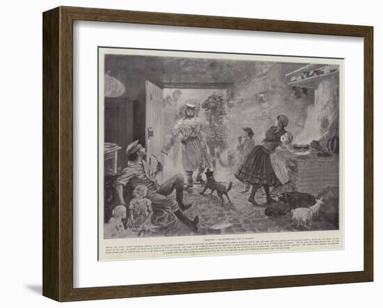 Billeted, an Unwelcome Visit in Poland-Henry Charles Seppings Wright-Framed Giclee Print