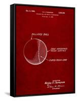 Billiard Ball Patent-Cole Borders-Framed Stretched Canvas