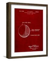 Billiard Ball Patent-Cole Borders-Framed Art Print