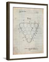 Billiard Ball Rack Patent-Cole Borders-Framed Art Print