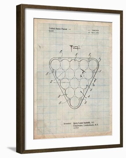 Billiard Ball Rack Patent-Cole Borders-Framed Art Print