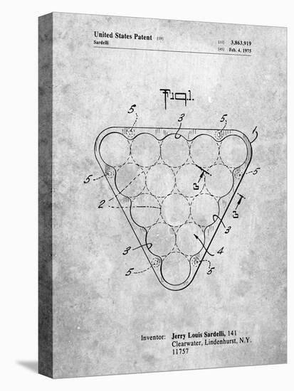 Billiard Ball Rack Patent-Cole Borders-Stretched Canvas