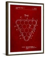 Billiard Ball Rack Patent-Cole Borders-Framed Art Print