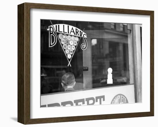 Billiard Hall, Greensboro, North Carolina, c.1938-John Vachon-Framed Photo