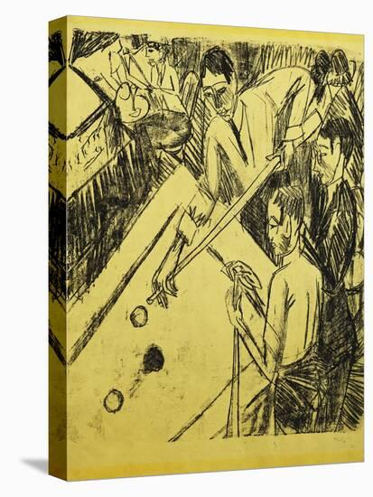 Billiard Player-Ernst Ludwig Kirchner-Stretched Canvas