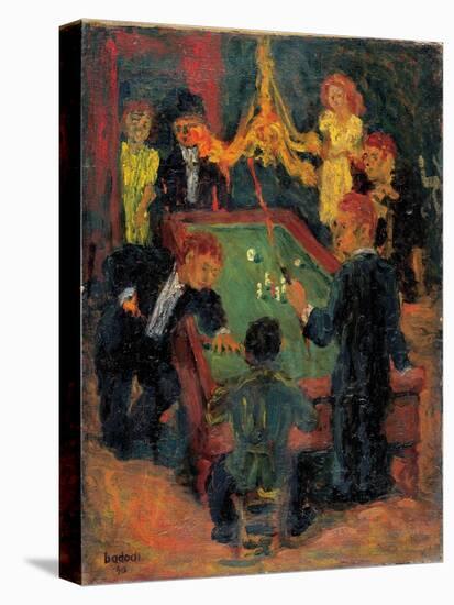 Billiard Players-Badodi Arnaldo-Stretched Canvas