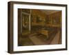 Billiard Room at Ménil-Hubert, 1892-Edgar Degas-Framed Giclee Print