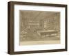 Billiard Room, Chateau De Meillant, Near Bourges, France-null-Framed Giclee Print