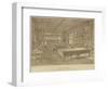 Billiard Room, Chateau De Meillant, Near Bourges, France-null-Framed Giclee Print