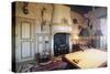 Billiard Room with Hunting Trophy, Chateau of Fayrac, Castelnaud-La-Chapelle, Aquitaine, France-null-Stretched Canvas