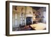 Billiard Room with Hunting Trophy, Chateau of Fayrac, Castelnaud-La-Chapelle, Aquitaine, France-null-Framed Premium Photographic Print