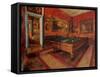 Billiard Room-Edgar Degas-Framed Stretched Canvas