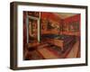 Billiard Room-Edgar Degas-Framed Art Print