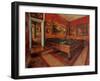 Billiard Room-Edgar Degas-Framed Art Print