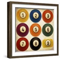 Billiards Antiqued-GI ArtLab-Framed Giclee Print