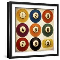 Billiards Antiqued-GI ArtLab-Framed Giclee Print