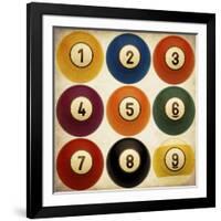 Billiards Antiqued-GI ArtLab-Framed Giclee Print